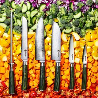 Damascus Stainless Steel 6-Piece Knife Set
