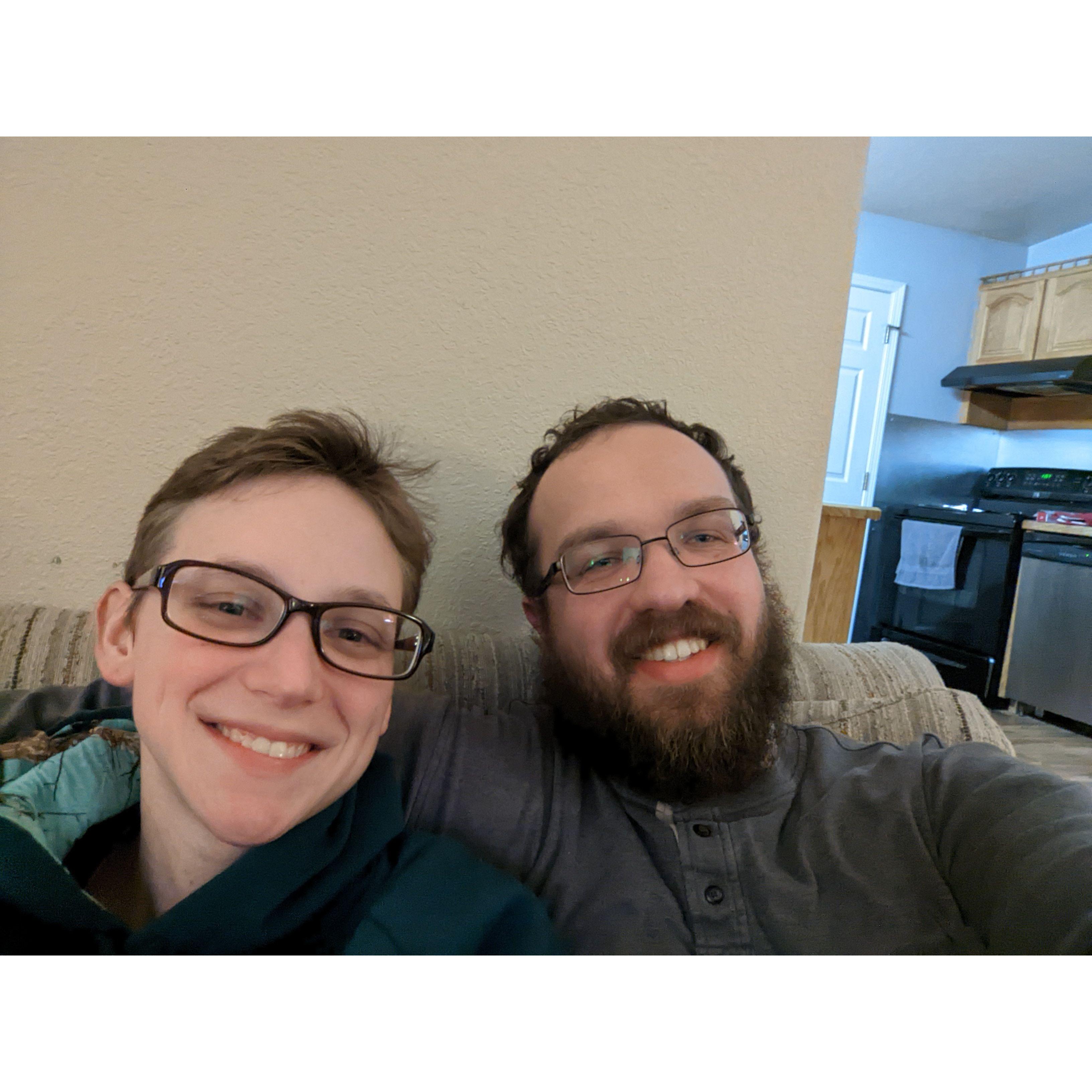 New Years Eve, when we had our first kiss!