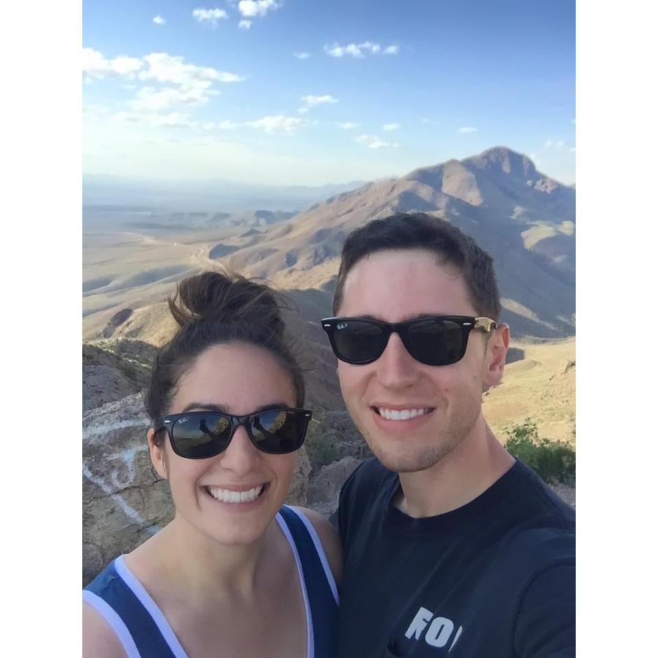 Hiking in El Paso during my first visit to see him!