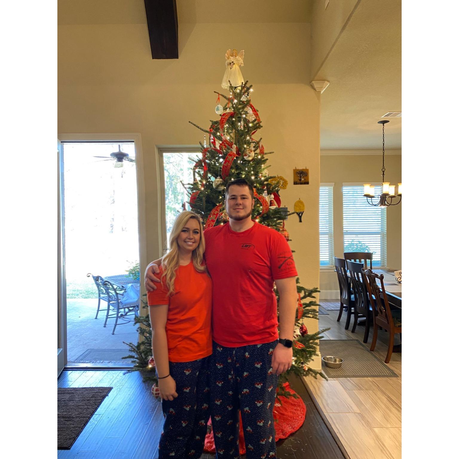 First Christmas together in Texas.