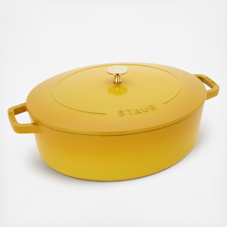 Staub, Cast Iron Wide Oval Dutch Oven | Zola