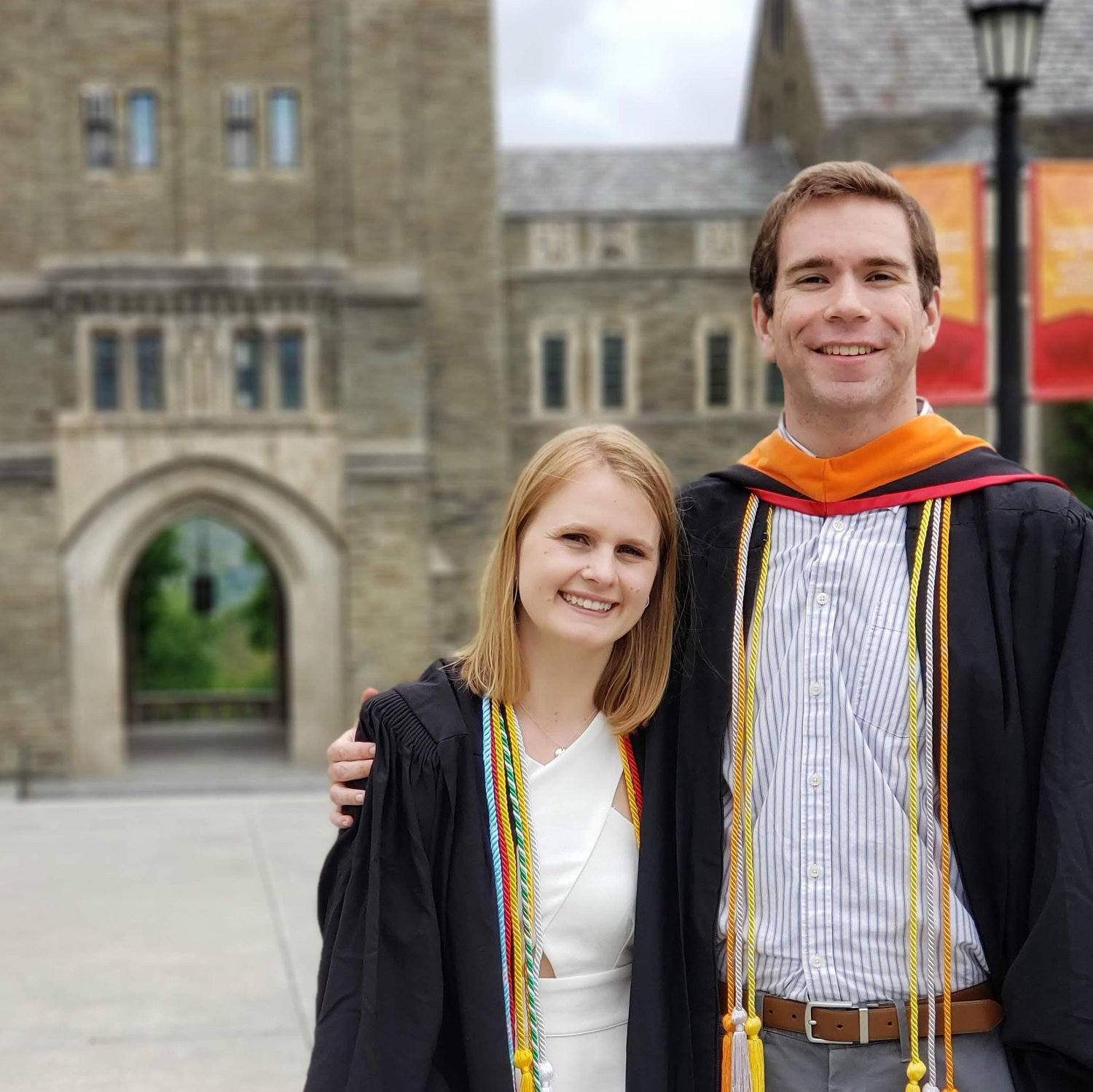 Cornell University spring graduation festivities! Jon received his Masters of Engineering and Juliet walked with her classmates of the Class of 2019.