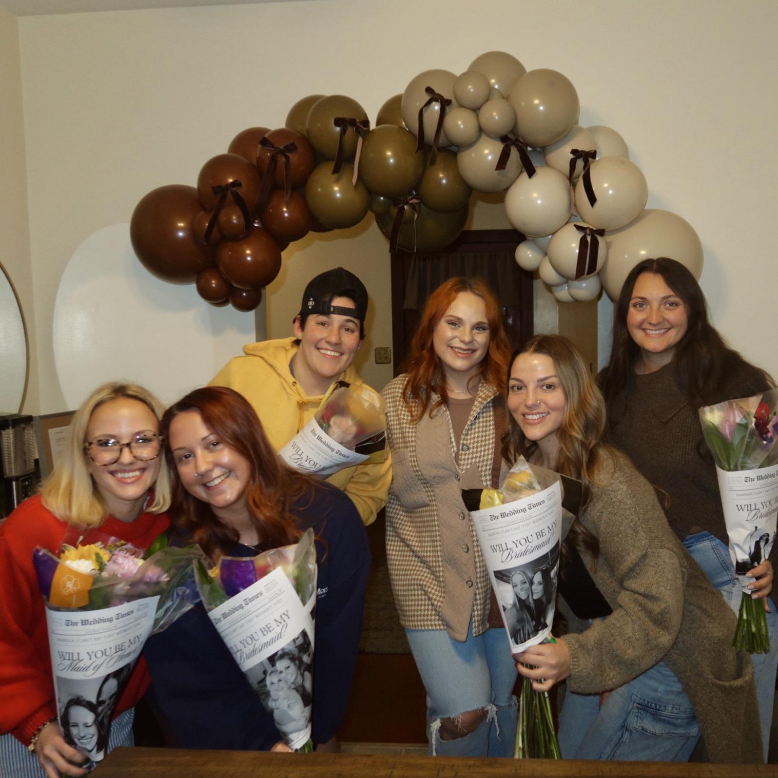 Sophie’s bridesmaids. Isabella (Maid of Honor), Brooklyn, Morgan, Allison, and Hannah.