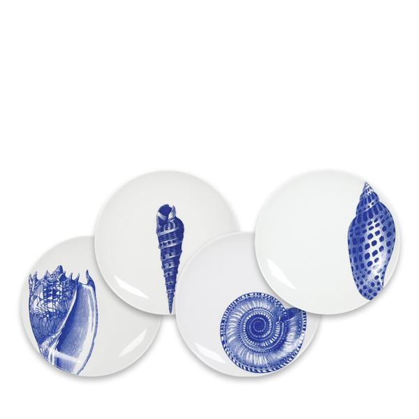 Shells Blue Canapés Mixed Set of 4