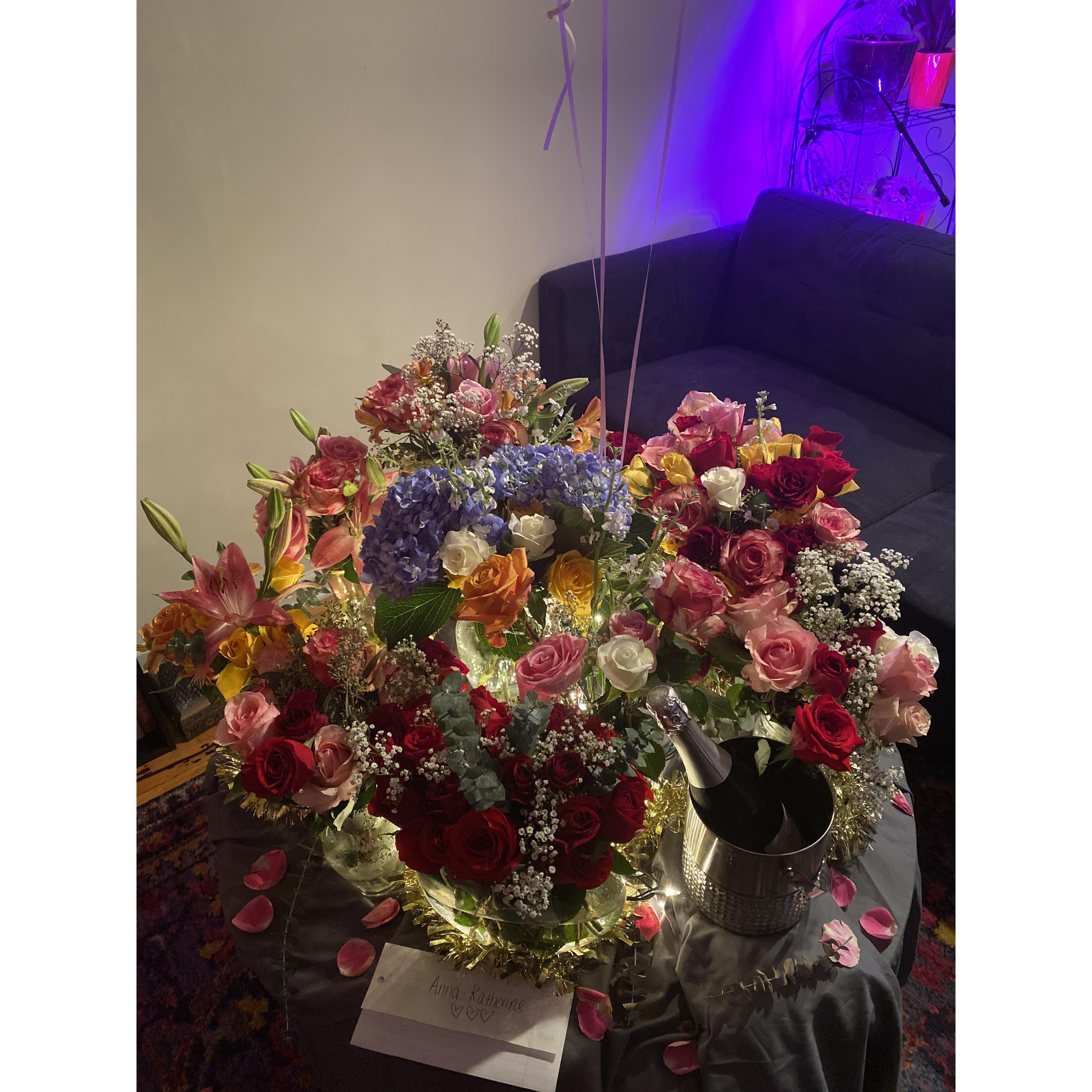 Flowers for AK after the proposal