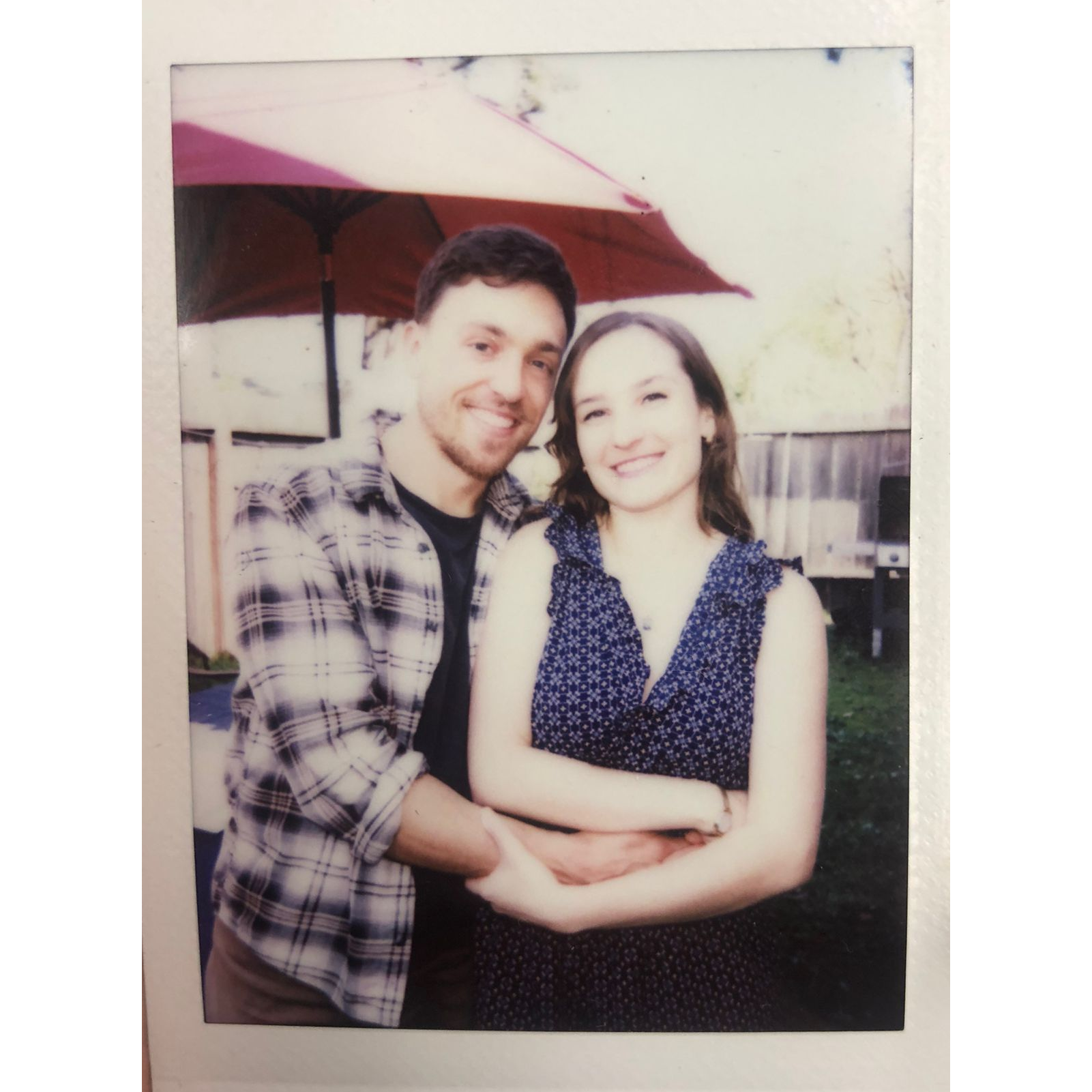 Celebrating our engagement in our backyard