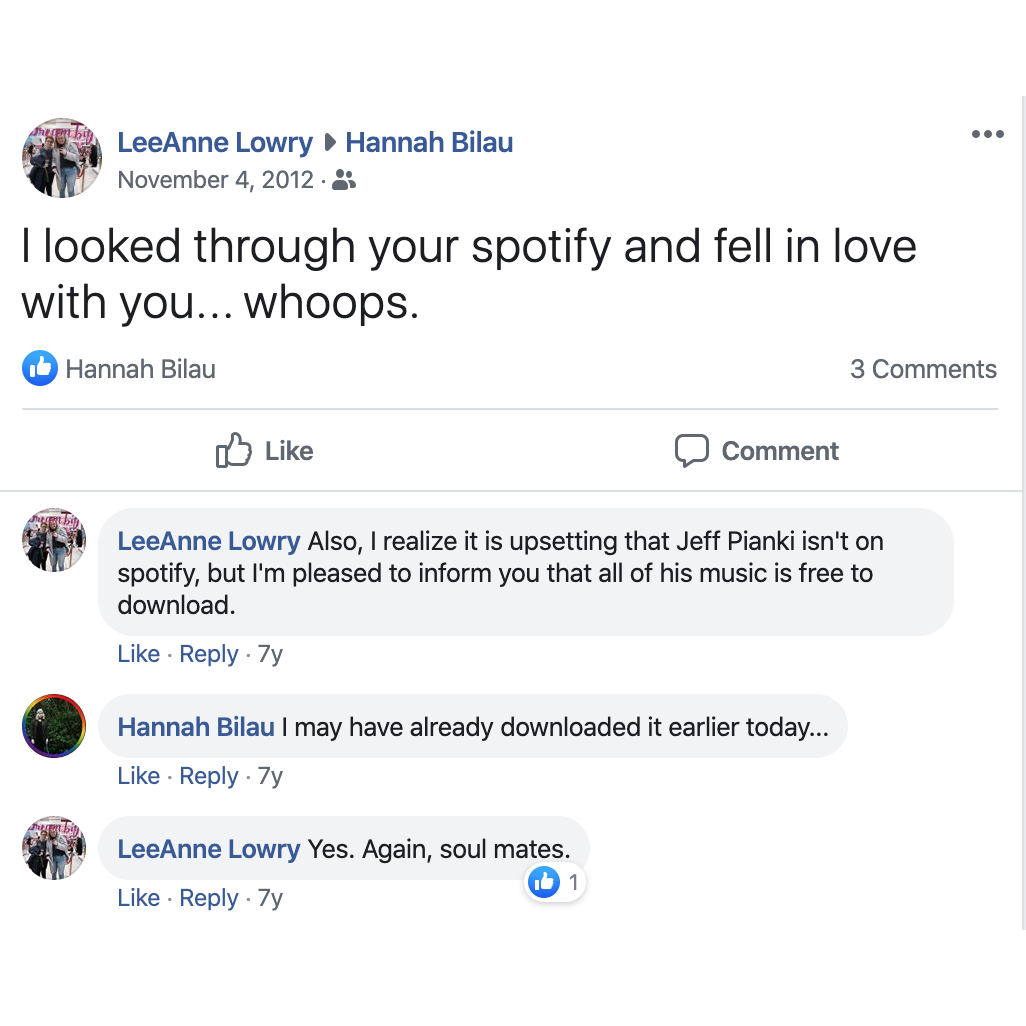 3 years before we started dating