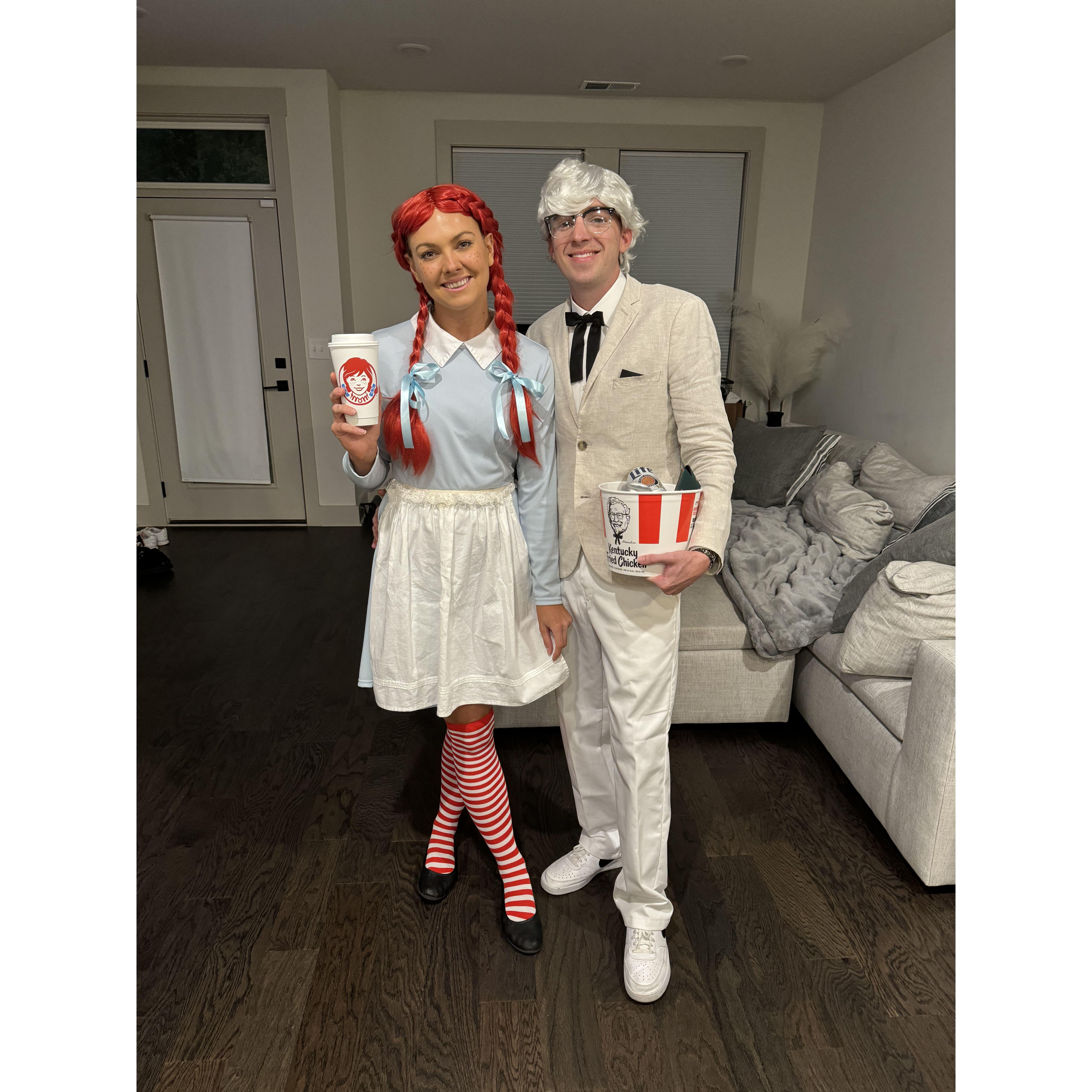 Wendy and Coronel Sanders for Halloween 2023