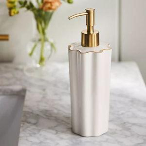 Le Marais Bath Dispenser with Gold Trim