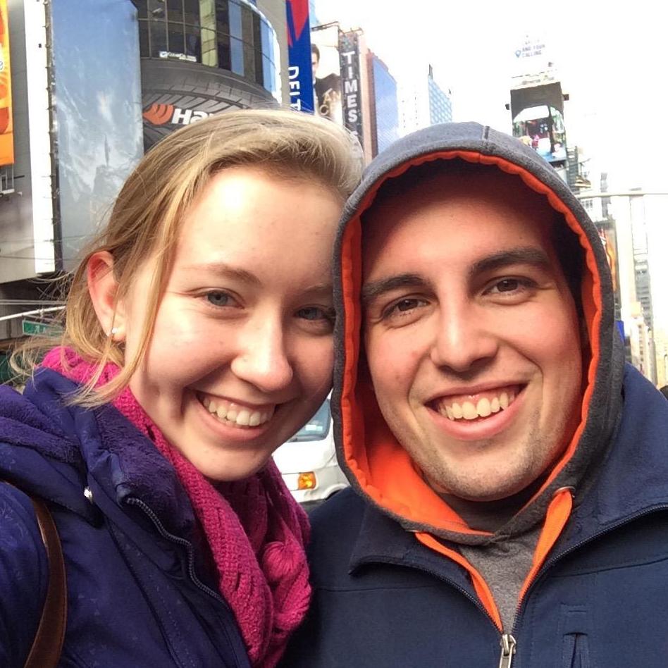 Visiting Mrs. Vargas for lunch in the city!