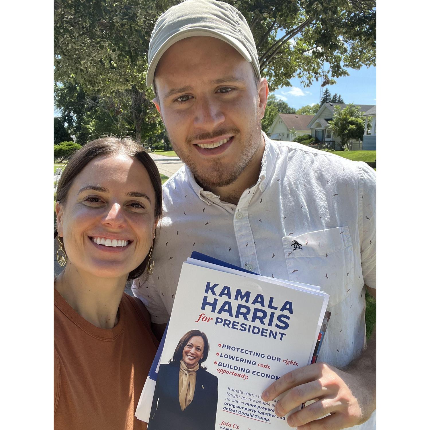 Canvasing in Kenosha, August 2024