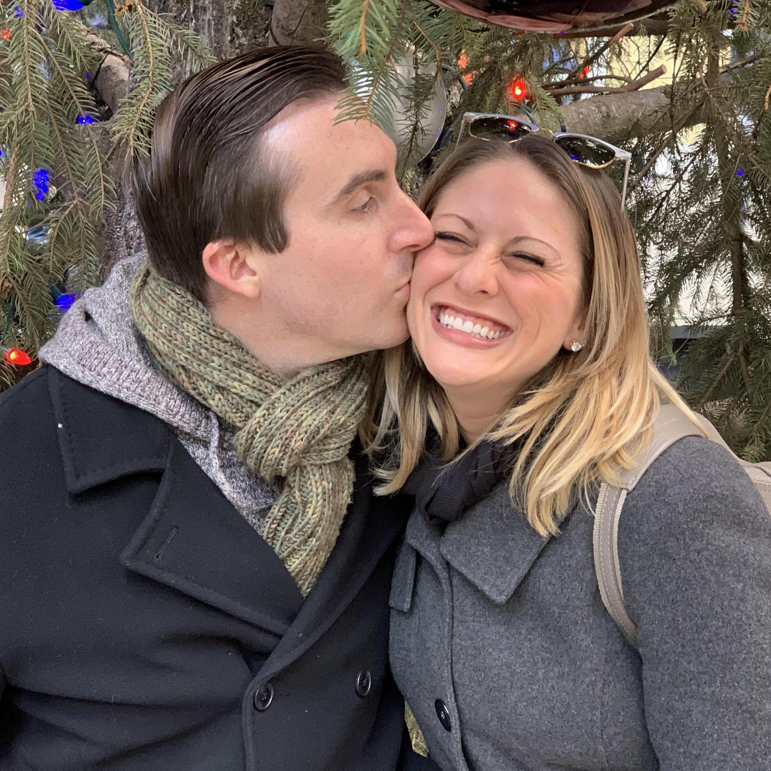 Celebrating Christmas with our families in NYC