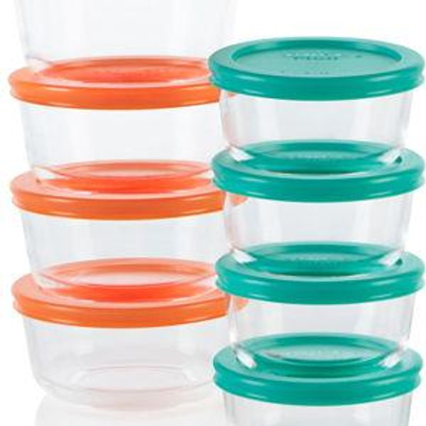 Pyrex Glass Food Storage containers, 8 pack Small