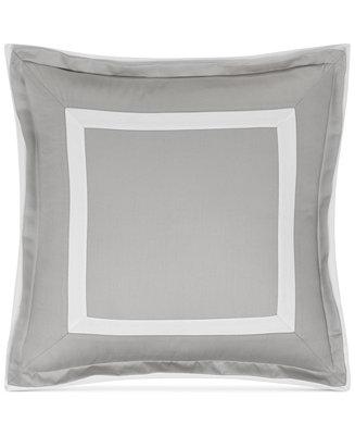 Contrast Flange 18" Square Decorative Pillow, Created for Macy's