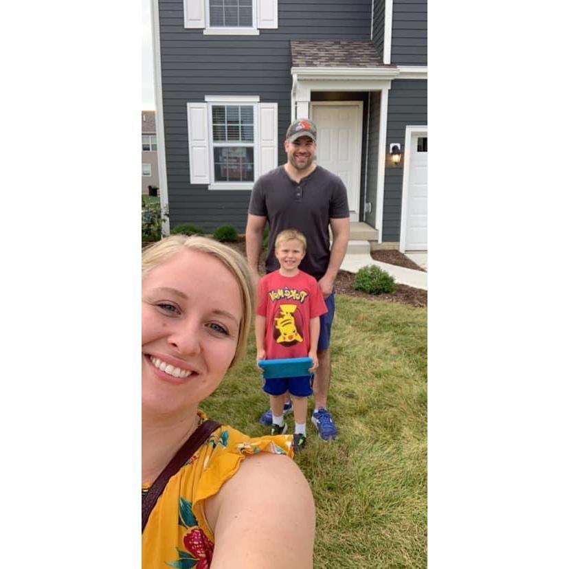 The first day at our new home we built!