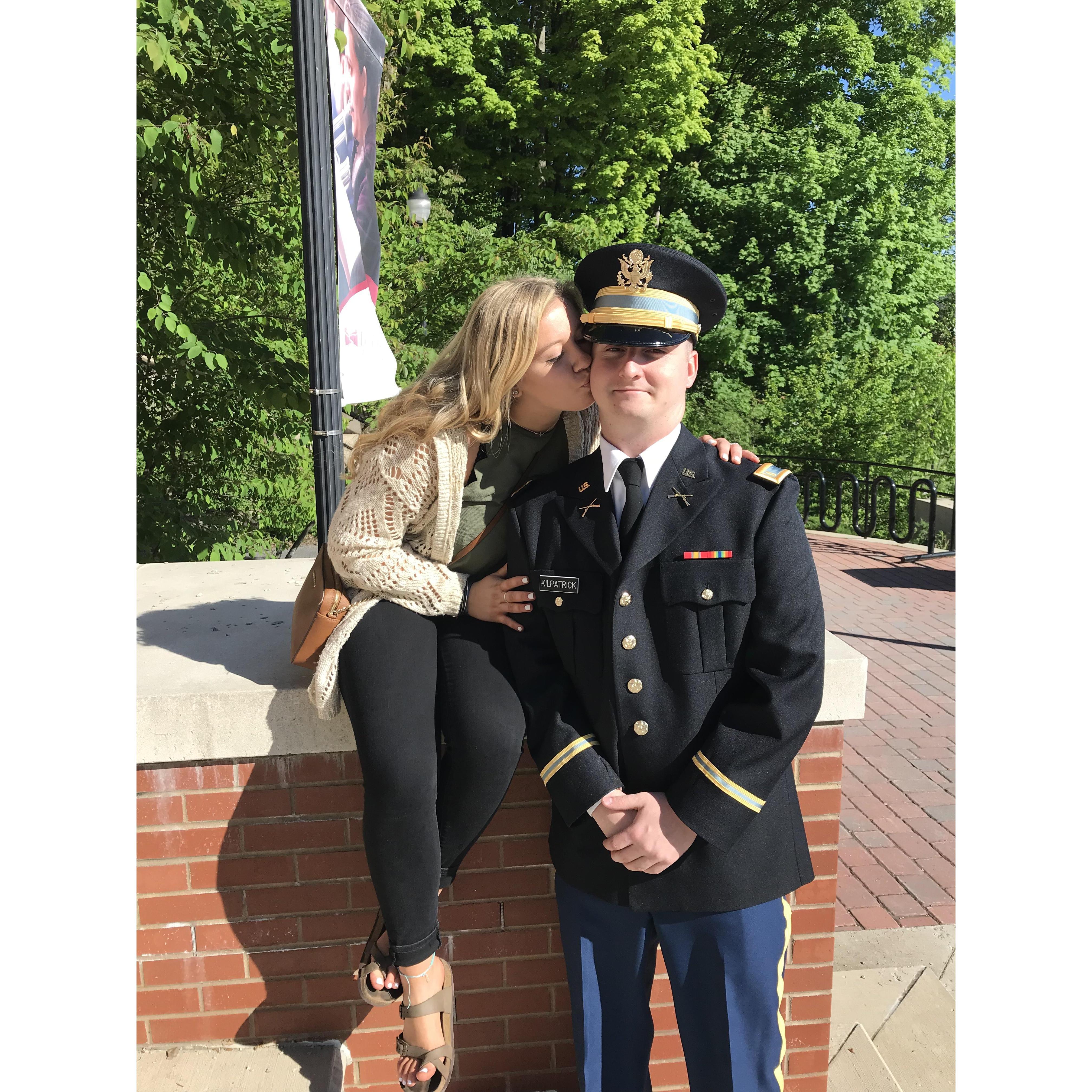 Collin’s commissioning ceremony