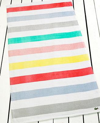 Lacoste- Color Block Beach Towel