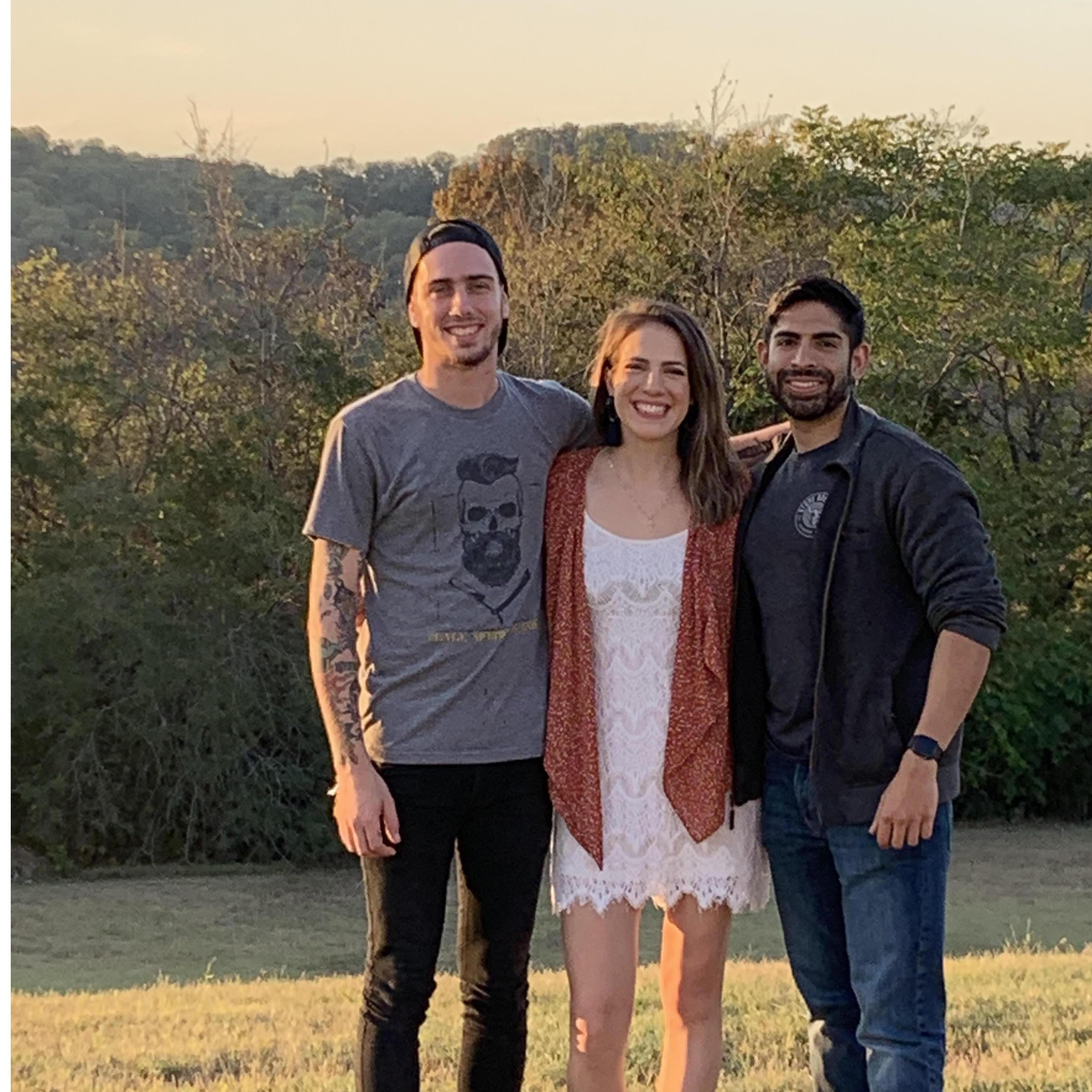 This was the night before Kush's interview for fellowship at Vanderbilt. Ana's long time family friend Michael showed them around Nashville and we knew we would love it here from that night on!