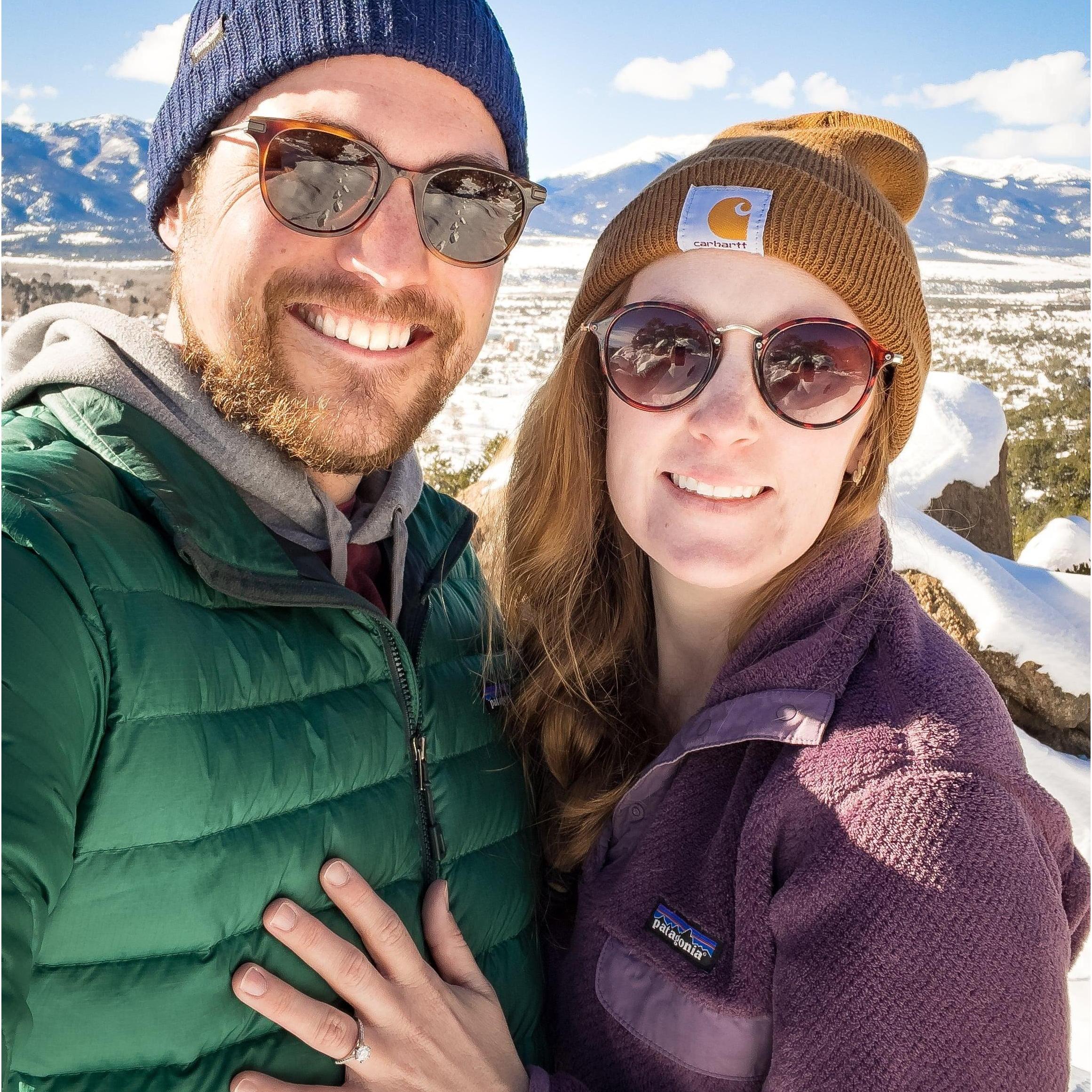 The moment we got engaged!