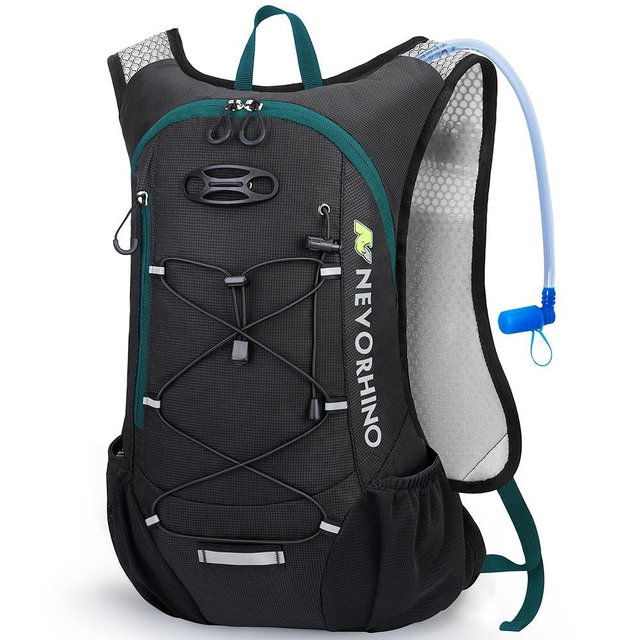 Lightweight Hydration Backpack, Running Backpack with 2L Water Bladder, Hydro Water Daypack for Cycling Hiking Rave for Men Women