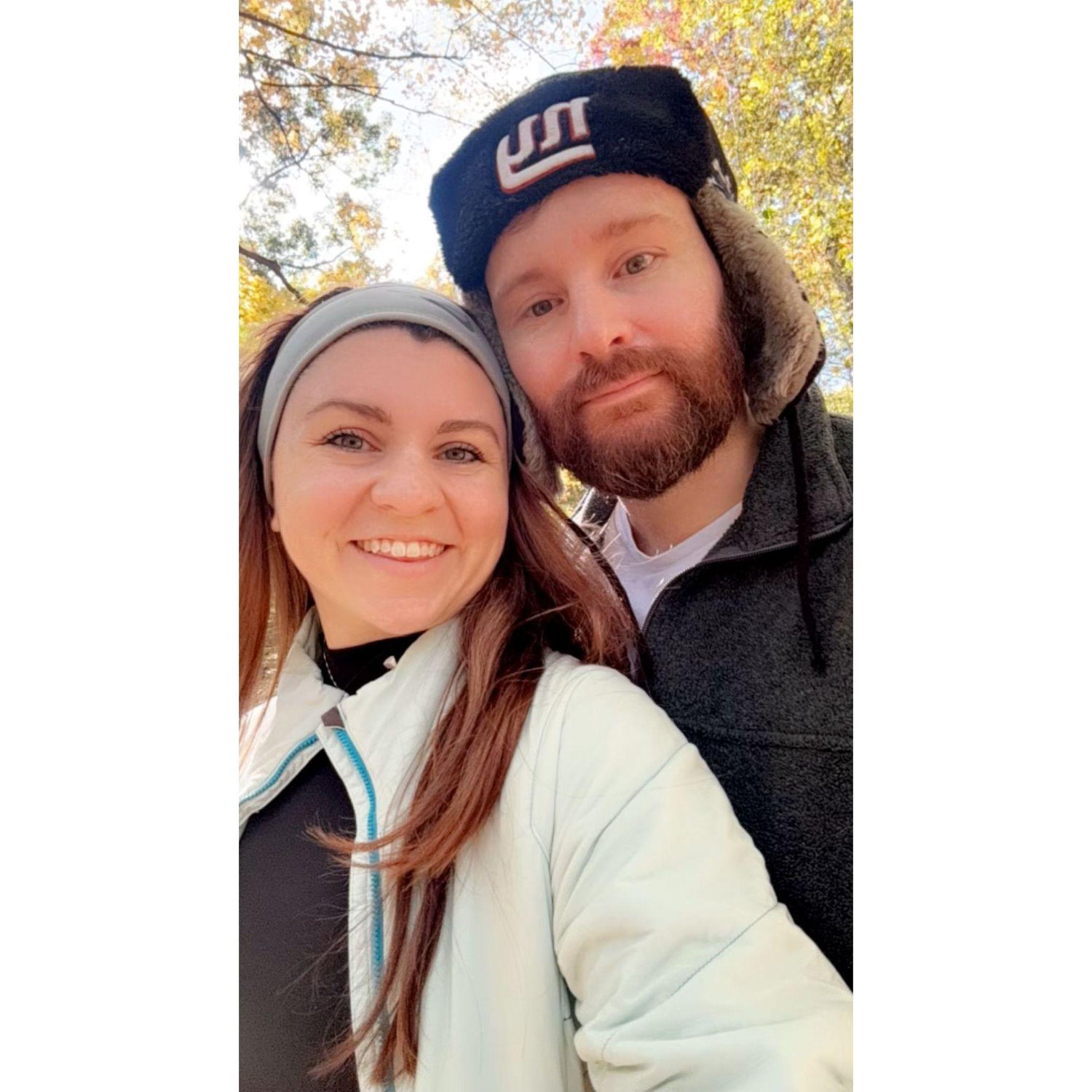 Hiking in the NJ wilderness trying to plan our escape out of this state