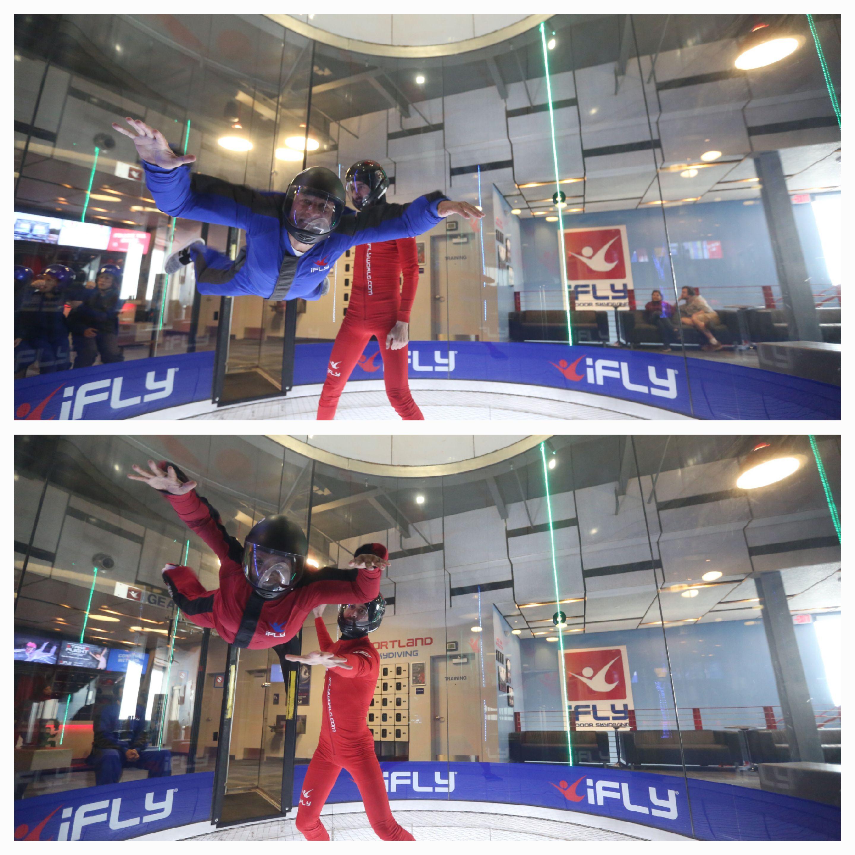 Simulated sky diving in Portland, OR