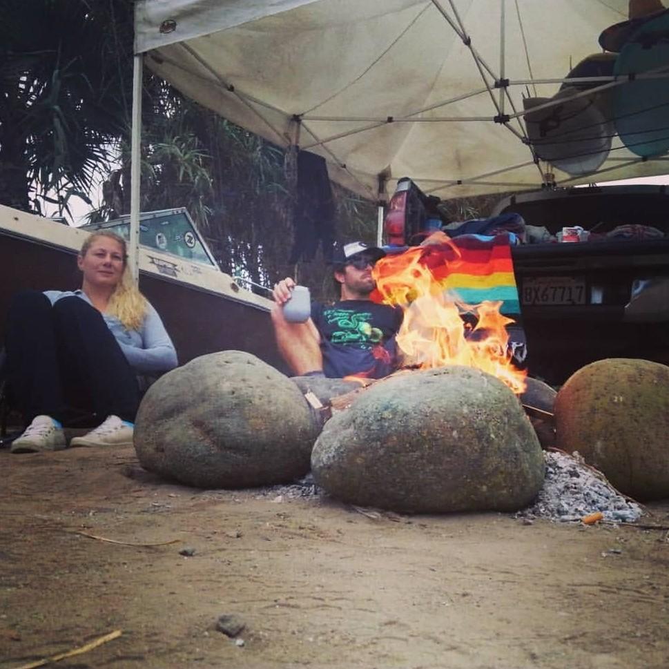 camping out in Baja