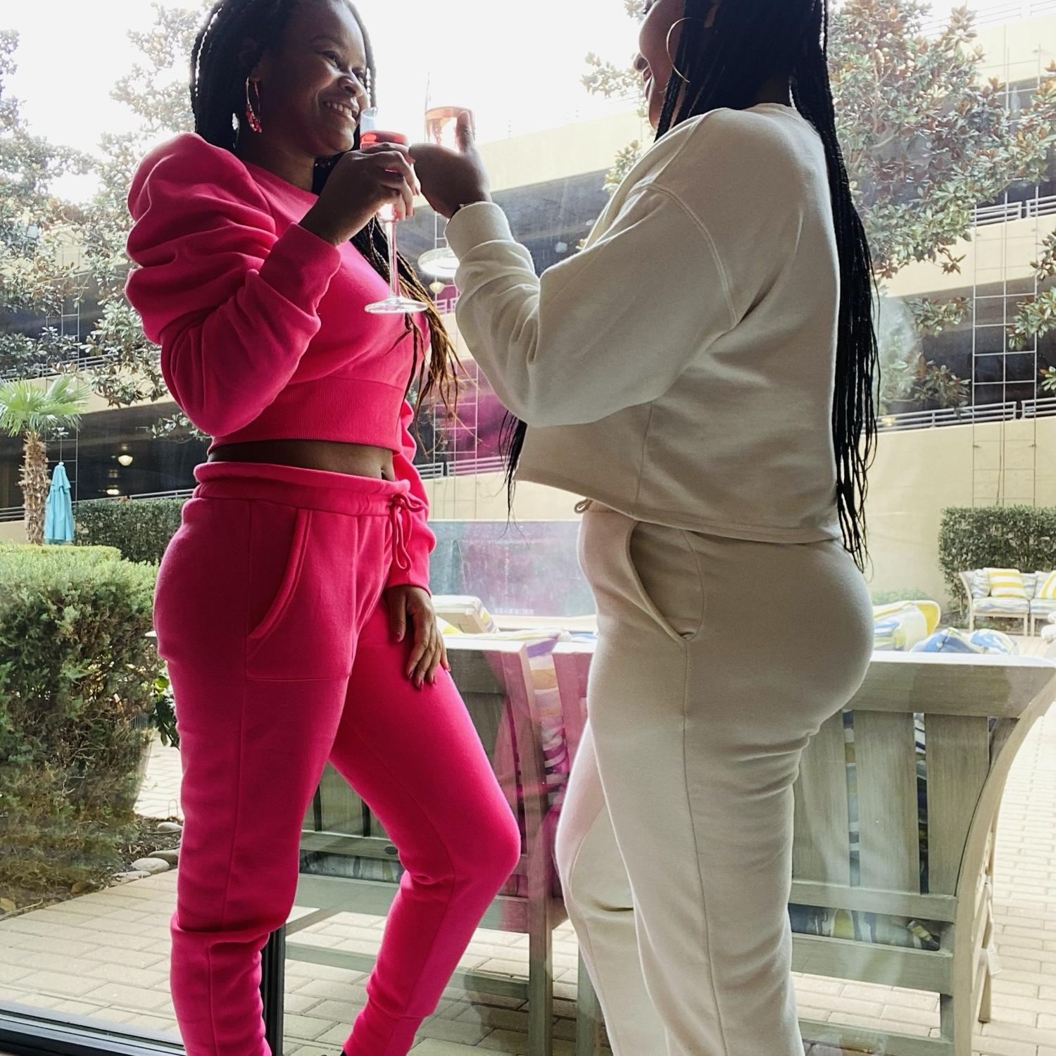 Shameika planned a private paint and sip for our first Valentine’s Day! 2.14.21