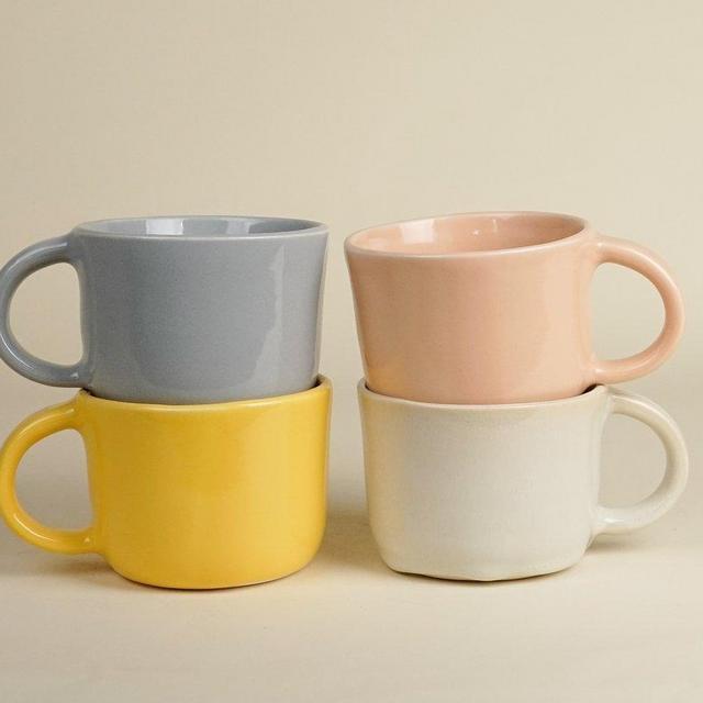 1 Sunrise mug in Peach--traditional 8oz size