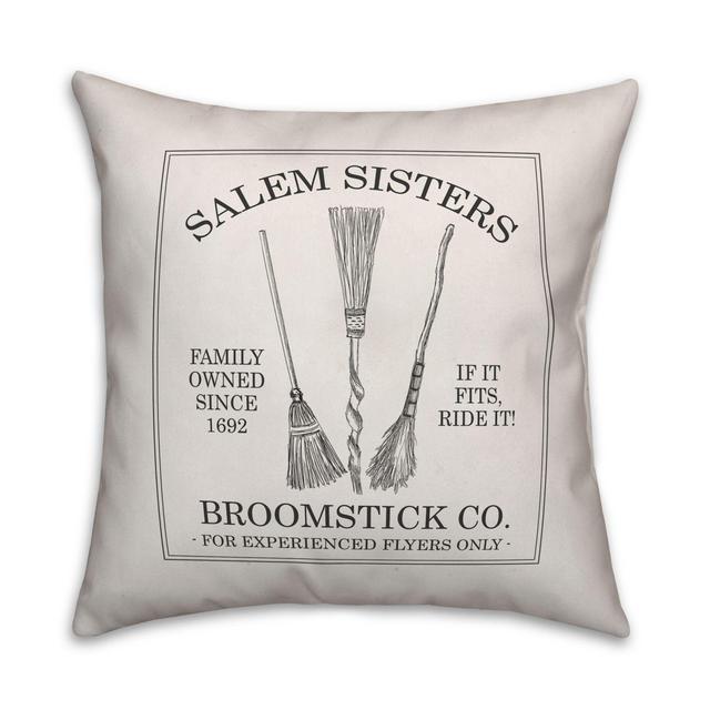 Designs Direct Salem Sisters Throw Pillow in White