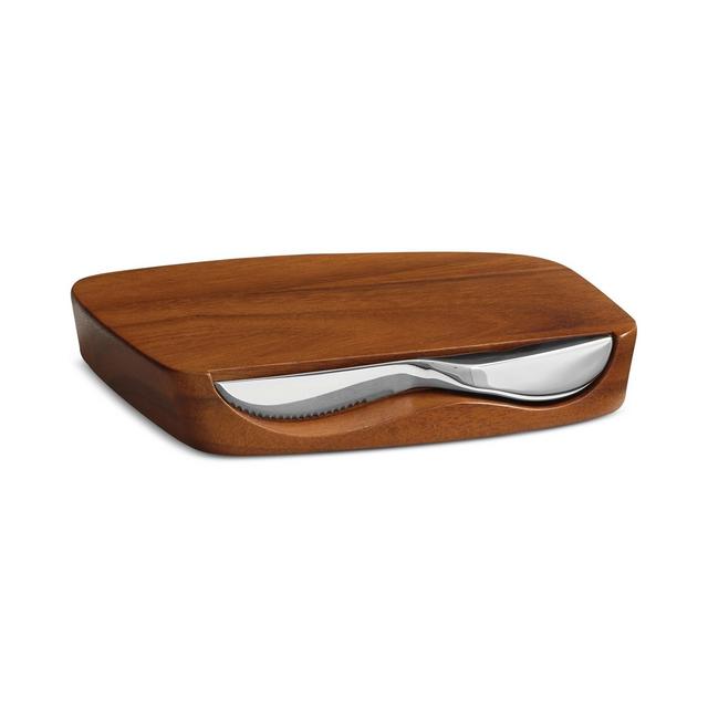 Nambe Barware Blend Bar Board with Knife