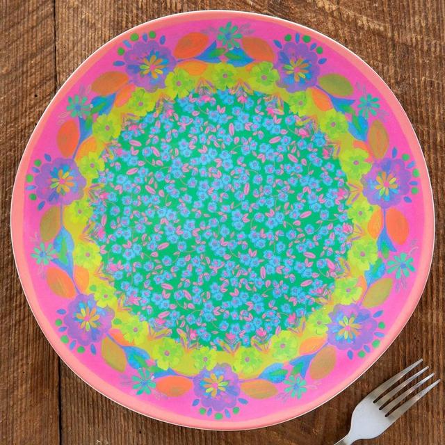 Mix & Match Melamine Dishes - Coral Dinner Plate