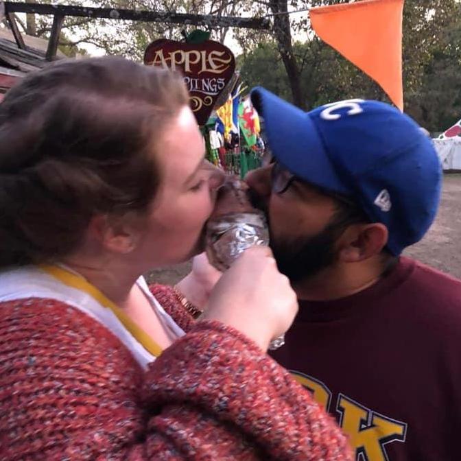 Nothing says I love you like a turkey leg at the Ren Fair.