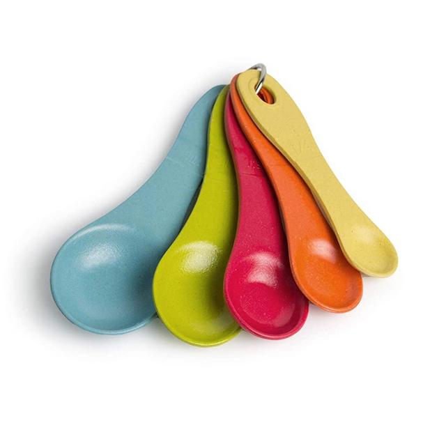Architec ESPOONS6C EcoSmart Purelast, 5 Piece Set, 1/4, 1 t, 1/2 T, 1T, Measuring Spoons, Multicolor
