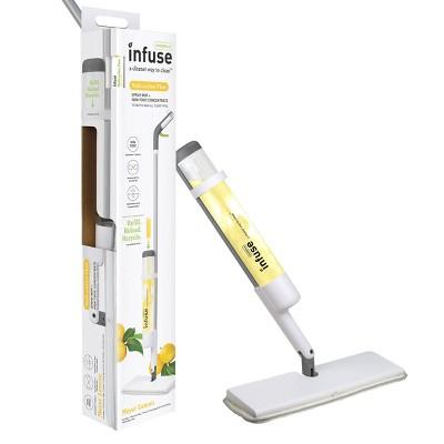 Casabella Infuse Spray Mop Kit - 1 Mop 1 Reusable Mop Pad 1 Multi-surface Floor Cleaner Concentrate - Meyer Lemon