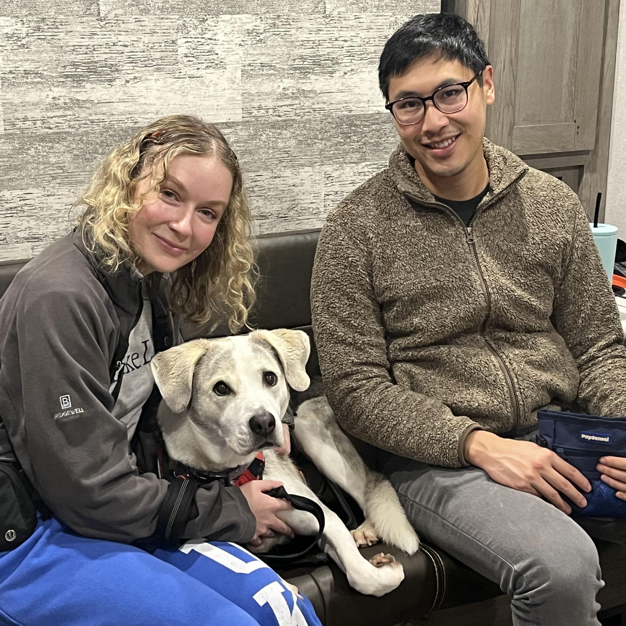 Patrick meeting Biscuit