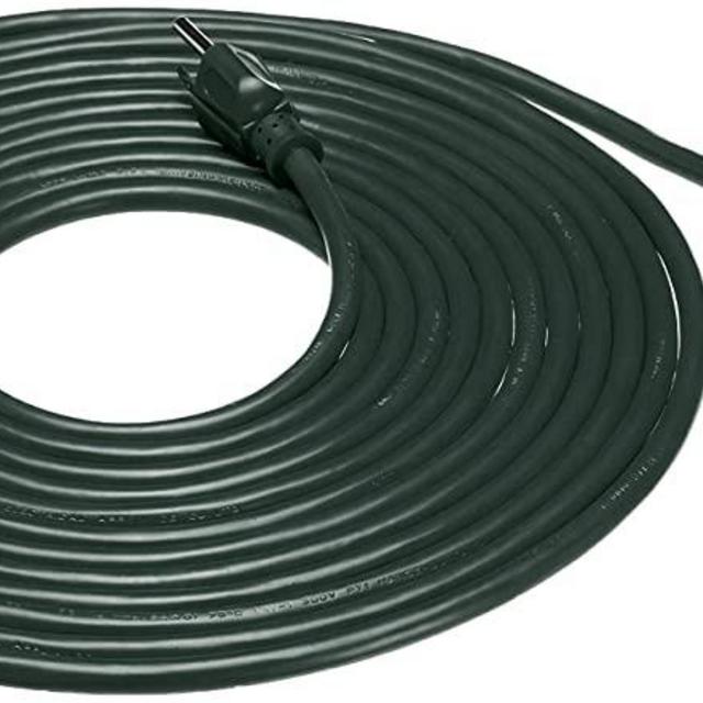 AmazonBasics 16/3 Outdoor Extension Cord with 3 Outlet, Green, 25 Foot