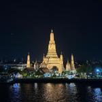 Rooftop drinks on Chao Praya River