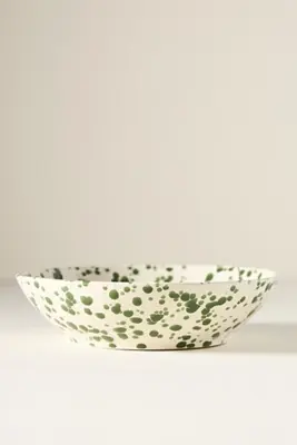 Splatter Portuguese Stoneware Pasta Bowl