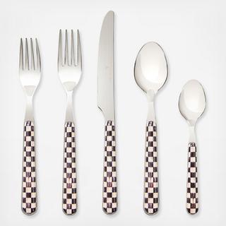 Courtly Check Bistro 5-Piece Flatware Set, Service for 1
