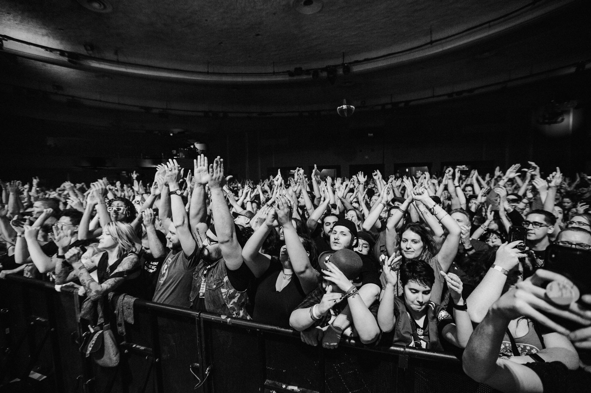 Flogging Molly concert for Saint Patrick's Day. I promised Eric we would get to the front row. We did.