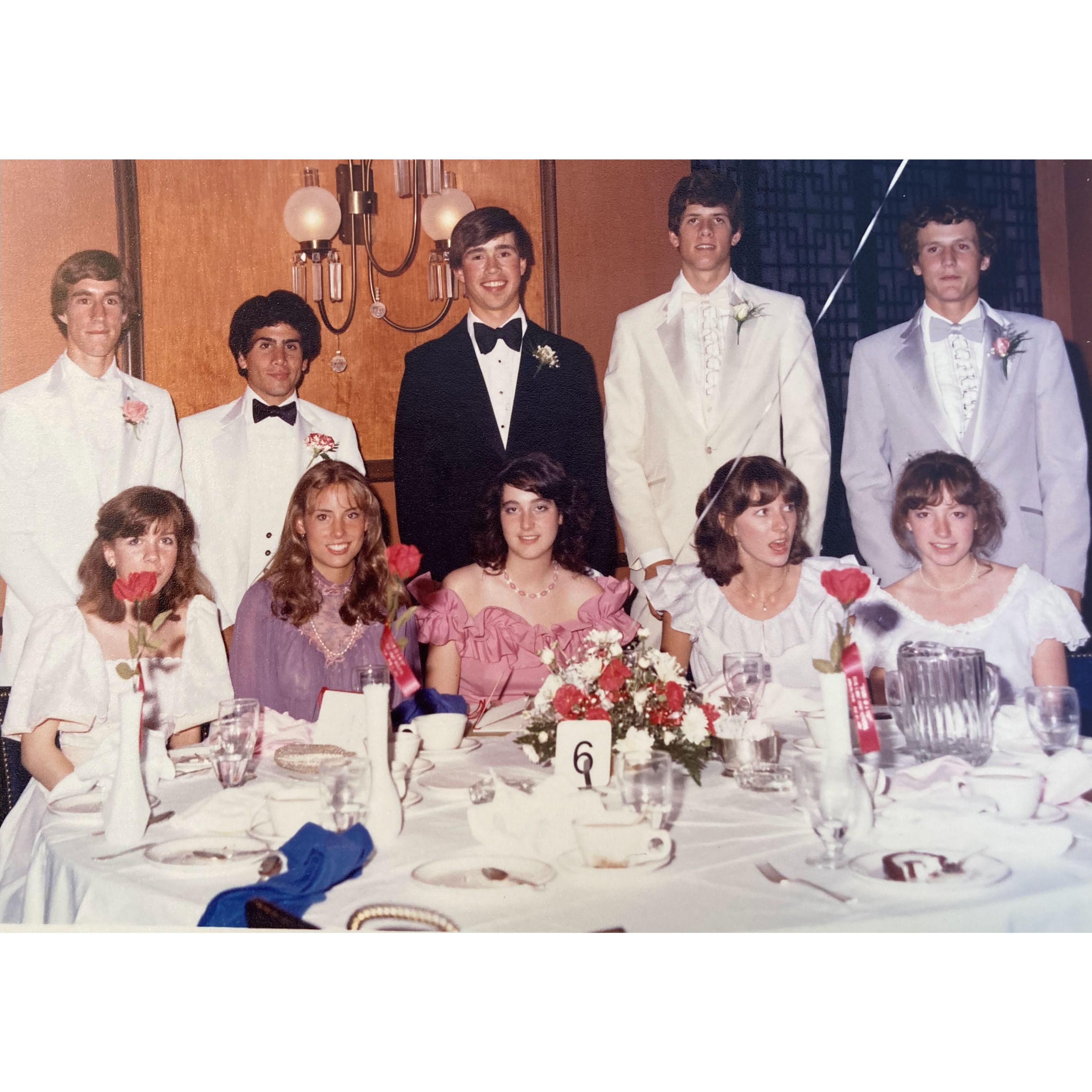 1982, Junior Prom.  Same table, different dates!