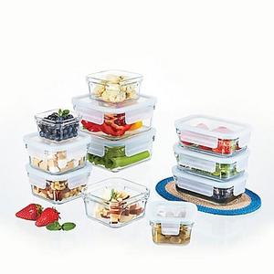 Glasslock 22-Piece Food Storage Set in Aqua