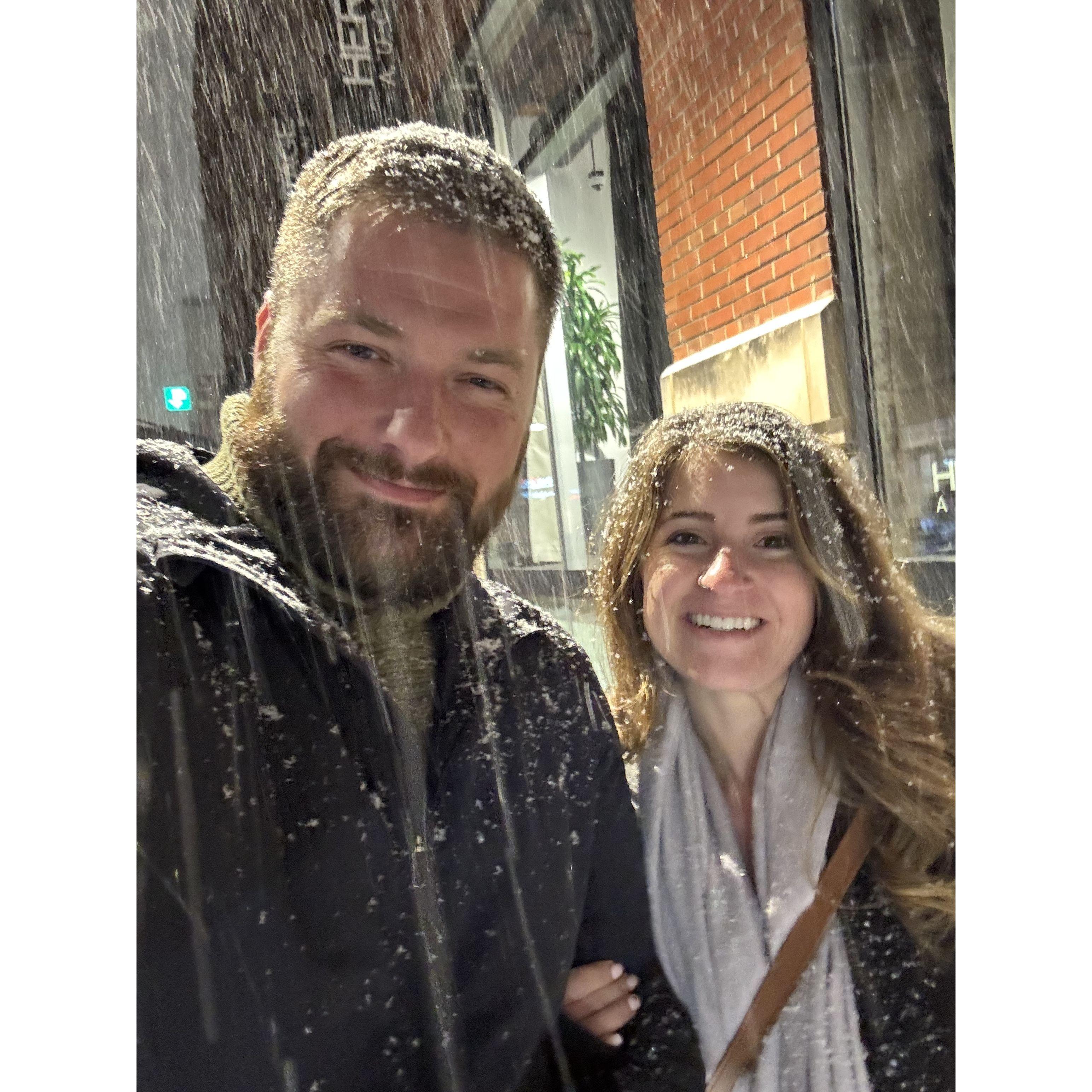 Valentines Day in Snowy Chicago-a Dream