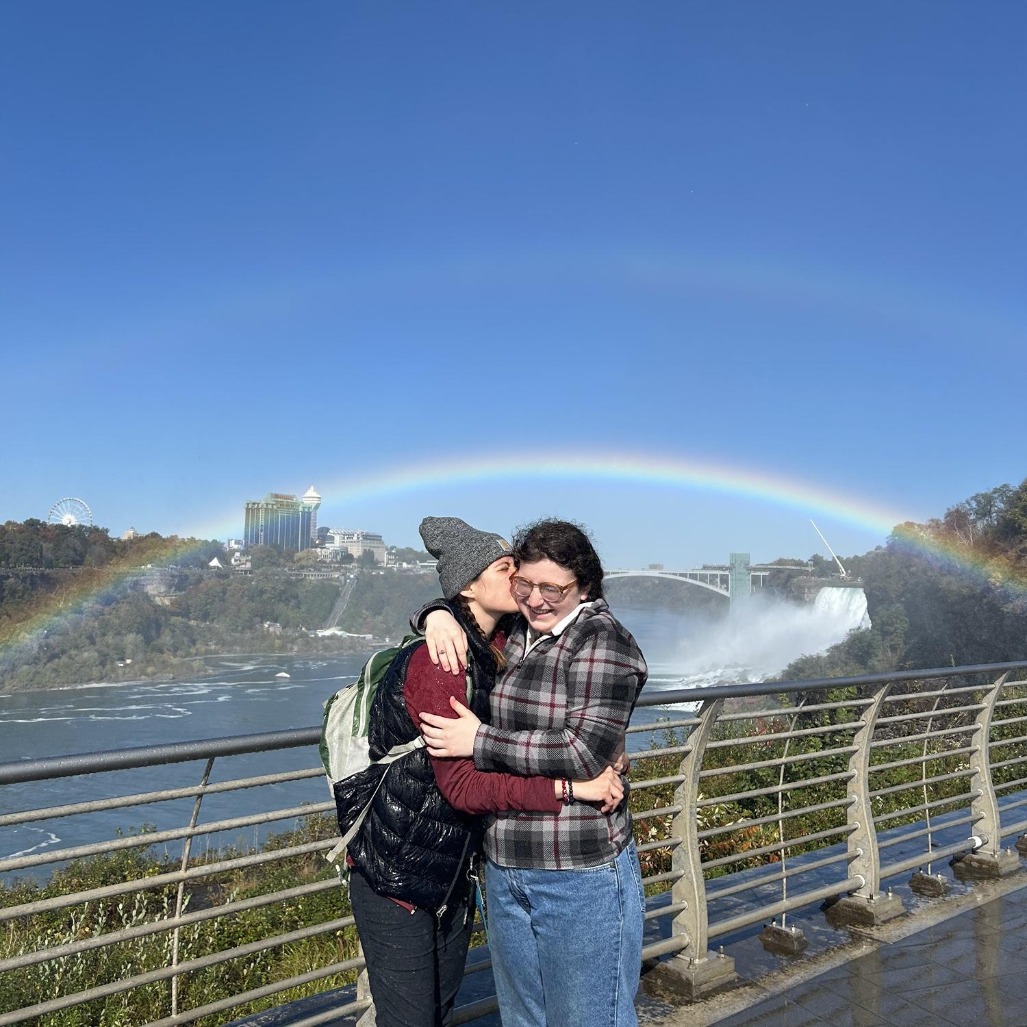 Rowan and Trixie’s first photo as fiancées!
