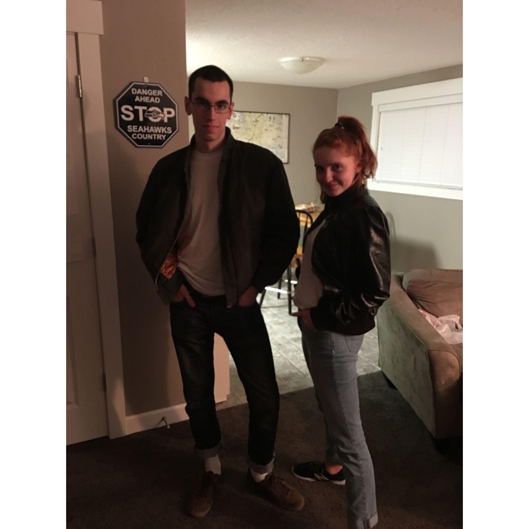 Halloween at Gonzaga with best babe Regina
