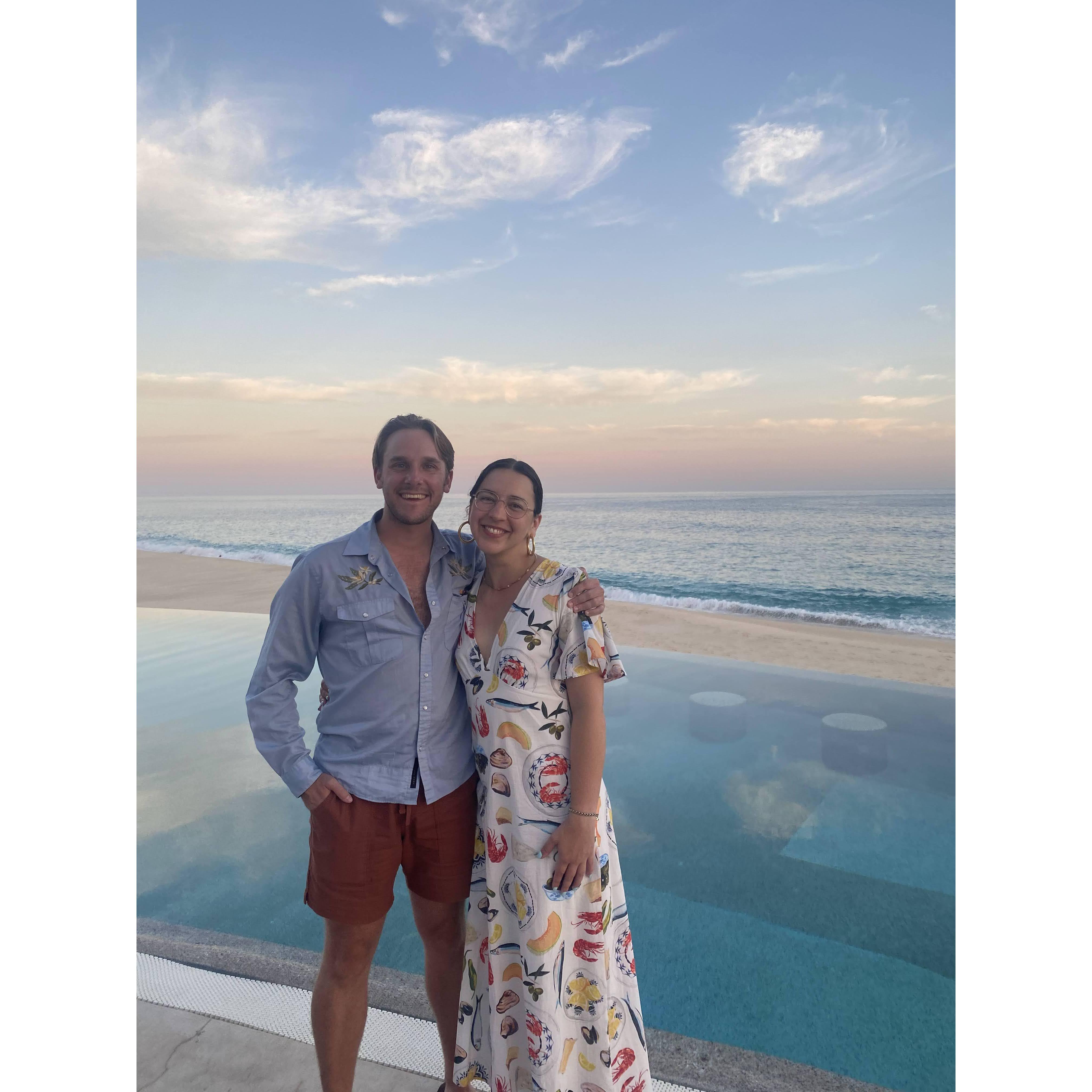 Attempting to stay cool in Cabo