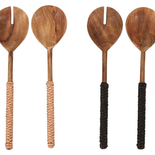 Eve Salad Servers - Black