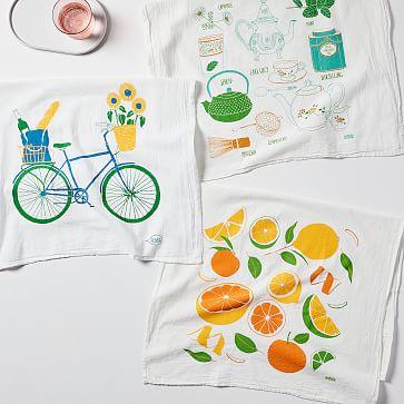 Claudia Pearson Culinary Tea Towels - Citrus