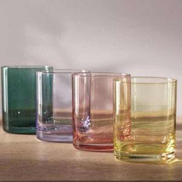 Morgan Double Old Fashioned Glasses, Set of 4
